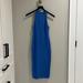 Zara Dresses | Blue Midi Racer Back Knit Dress - Medium, Zara | Color: Blue | Size: M