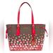 Michael Kors Bags | Michael Michael Kors Voyager Printed Tote Bag | Color: Brown/Pink | Size: Os