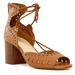 Nine West Shoes | Nine West Lace-Up High Heels | Color: Tan | Size: 11