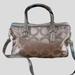 Coach Bags | Coach Taylor Jacquard 25503 Purse Handbag Shoulder Bag Leather Taupe | Color: Silver/Tan | Size: Os