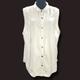 Jessica Simpson Jackets & Coats | Jessica Simpson Light Denim Wash Button-Up Sleeveless Collared Vest In W | Color: White | Size: 2x