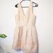 J. Crew Dresses | J.Crew Cream And Gold Iridescent Fit To Flare Dress | Color: Cream | Size: 8