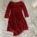 Free People Dresses | Free People Red Lace Overlay Dress | Color: Red | Size: Xs