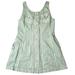 Madewell Dresses | Madewell Womens Dress Size 10 Green Denim Sleeveless Seamed Pockets Mini A-Line | Color: Blue/Green | Size: 10