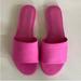 J. Crew Shoes | J. Crew Microsuede Single Strap Slide Sandals In Tulip | Color: Pink | Size: 8