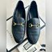 Gucci Shoes | Gucci Brixton Leather Horsebit Loafers Size 38 Black | Color: Black | Size: 38eu