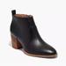 Madewell Shoes | Madewell Black Leather Ankle Boot | Color: Black | Size: 6