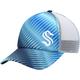 adidas Seattle Kraken Graphic Foam Trucker Snapback Hat von adidas in Hellblau/Weiß