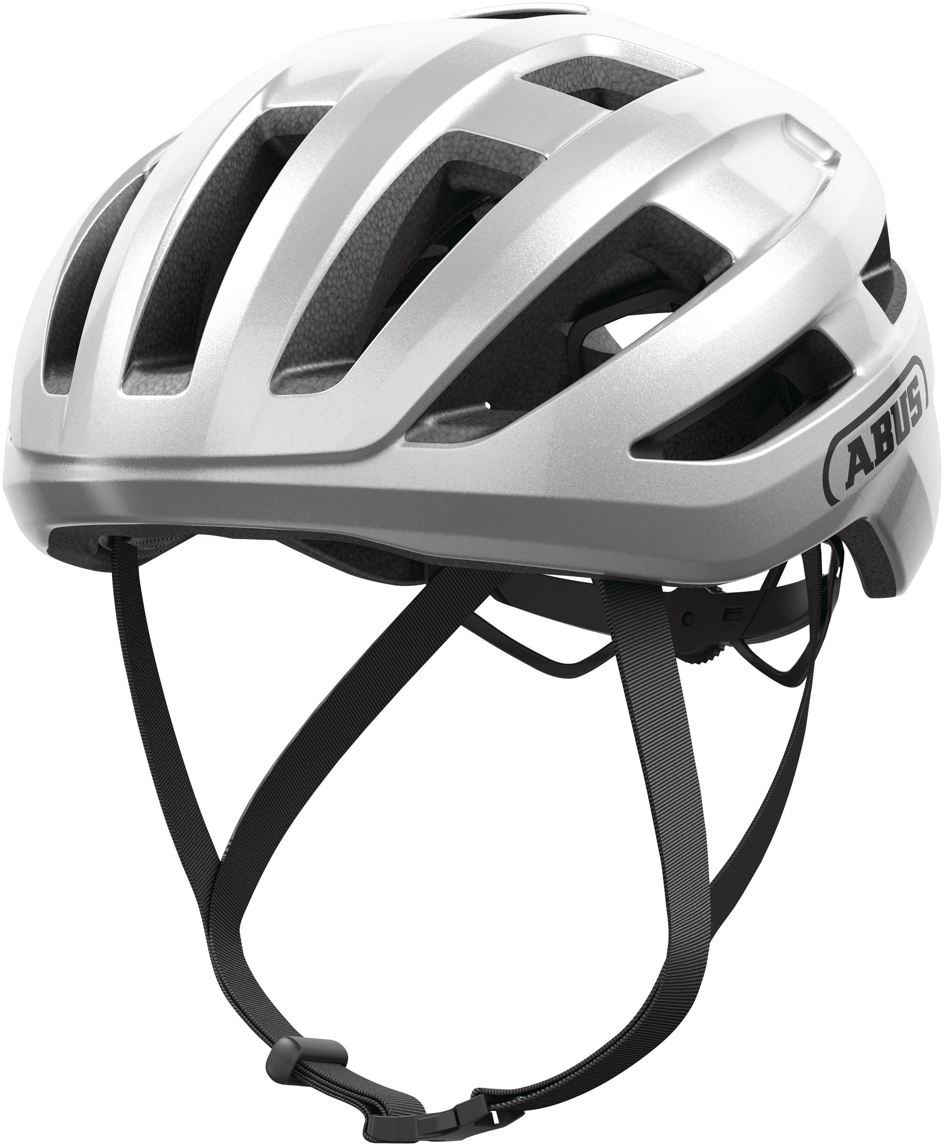 Fahrradhelm ABUS "POWERDOME" Gr. L, silber (gleam silber), Helme, L Kopfumfang: 57cm - 61cm Image