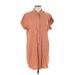 Thread & Supply Casual Dress - Shirtdress: Tan Dresses - Women's Size Large