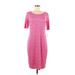 Lularoe Casual Dress: Pink Marled Dresses - New - Women's Size Medium