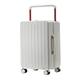 DNZOGW Suitcase Luggage Universal Wheel Box Zipper Trolley Box Password Box Men and Women Travel Leather Suitcase Suitcase Suitcases (Color : White, Size : A)