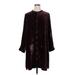 Eileen Fisher Casual Dress: Burgundy Dresses - Women's Size X-Large