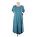 Lularoe Casual Dress - A-Line: Teal Marled Dresses - New - Women's Size Small
