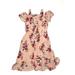 Sequin Hearts Dress: Tan Floral Motif Skirts & Dresses - Kids Girl's Size 14