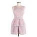 BCBGMAXAZRIA Casual Dress - DropWaist: Pink Dresses - Women's Size 6 Petite