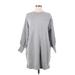 BB Dakota Casual Dress - Sweater Dress: Gray Dresses - New - Women's Size Small