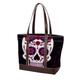 FNETJXF Canvas Tote Bags, Large Tote Bag, Women's Tote Handbags, Mexican Flower Sugar Skull, Tote Bags for Women