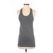 Zyia Active Active Tank Top: Gray Activewear - Women's Size Small