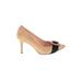 J.Crew Heels: Tan Color Block Shoes - Women's Size 6