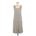 O'Neill Casual Dress - Midi: Gray Marled Dresses - Women's Size Large