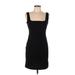 H&M Cocktail Dress - Bodycon: Black Solid Dresses - Women's Size Medium