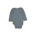 Carter's Long Sleeve Onesie: Gray Bottoms - Size 18 Month