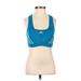 Adidas Sports Bra: Blue Activewear - Women's Size Small