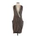 'S Max Mara Cocktail Dress - Wrap: Gray Dresses - Women's Size 10