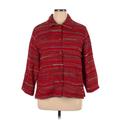 Jacket: Red Fair Isle Jackets & Outerwear - Women's Size X-Large