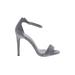 Qupid Heels: Gray Shoes - Women's Size 8 1/2