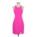 Amanda Uprichard Cocktail Dress - Sheath Keyhole Sleeveless: Pink Solid Dresses - Women's Size P