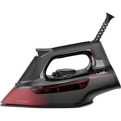 Steam Iron for Clothes for Powerful Steaming, Temperature Guide Dial, 1700 Watts