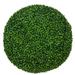 Pottery Pots Boxwood Small Plastic Indoor Outdoor Round Artificial Plant, 20.5 Inch Diameter, Green