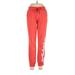 Adidas Sweatpants - Mid/Reg Rise: Red Activewear - Women's Size Medium