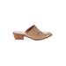 Chinese Laundry Mule/Clog: Tan Brocade Shoes - Women's Size 10