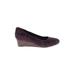 Clarks Wedges: Purple Shoes - Women's Size 7 1/2