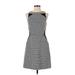 Banana Republic Casual Dress - Sheath: Gray Tweed Dresses - Women's Size 4