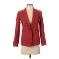 Ann Taylor Blazer Jacket: Red Jackets & Outerwear - Women's Size 00