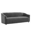 TODAY DECOR Todaydecor Announce Performance Velvet Channel Tufted Sofa | Wayfair 755513570686