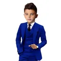 Anzug für Jungen Hochzeit Smoking Jacke Weste Hose 3-teilige Khaki Kinder komplette Kleidung Blazer