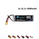 Lipo Akku 3S 11 1 v 3000mAh 30C LiPo Batterie XT60/T/JST Stecker Für RC Auto flugzeug Hubschrauber