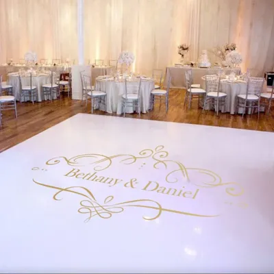 Maßge schneiderte Design Hochzeit Tanzfläche Dekor Vinyl Aufkleber Party begünstigt Gang Läufer Image