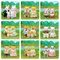 Simulation Wald Tier Baby Spielzeug Kaninchen Familie Puppen Puppenhaus Figuren Sammeln Spielzeug