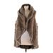 Dylan Faux Fur Vest: Tan Jackets & Outerwear - Women's Size Medium