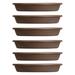 The Ebern Designs 16.3 Inch Planter Saucer for Classic Pots, Chocolate (6 Pack), Resin | Wayfair E5969E727C59417B93C6E9C0FED24EC2