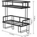 17 Stories 2 Tier Bathroom Storage Shelf, Wooden Toilet Shelf Organizer, Over The Toilet Storage Shelf, Toilet Storage Rack w/ Paper Holder & Hooks | Wayfair