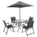 Latitude Run® Outdoor Patio Dining Set For 4 People, Steel | Wayfair 1FE1596F9AF54FD38A5F686B68516F4F