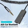 Adattatore Bluetooth per Auto Jack da 3.5mm AUX Dongle cavo da USB a 3.5mm Kit vivavoce per Auto