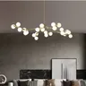 Artpad lampadario a sfera in vetro bianco con palline lampadario nordico moderno per lampadari da